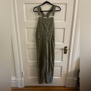Free People Women’s We The Free Ziggy Denim Overalls in Green - Small